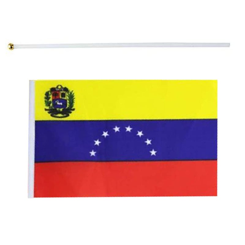 mflagperft Venezuela Flag Venezuelan Flag, Small Mini Handheld Venezuela Flags on Stick, Ideal for Party Parades Sports Events Patriotic Festival Decorations - Image 4